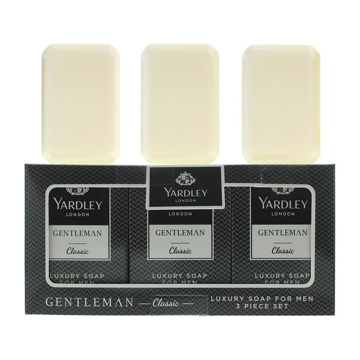 Yardley Gentleman Classic 3 Piece Gift Set: 3 x Soap 90g Men