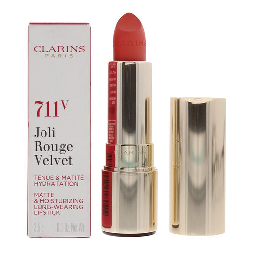Clarins Joli Rouge Velvet Matte Moisturizing Lipstick No.711V Papaya 3.5g
