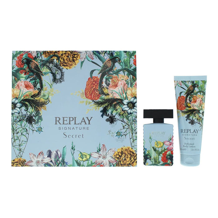 Replay Signature Secret For Woman 2 Piece Gift Set For Women