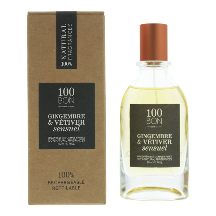 100 Bon Gingembre Vetiver Sensual Eau de Parfum 50ml Unisex Spray