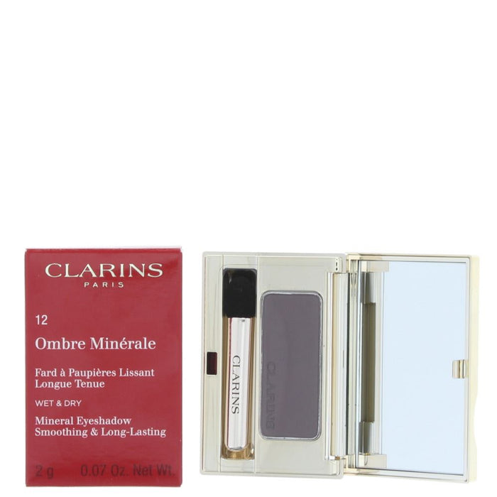 Clarins Ombre Minerale Smoothing Long-Lasting 12 Aubergine Eye Shadow 2g Women