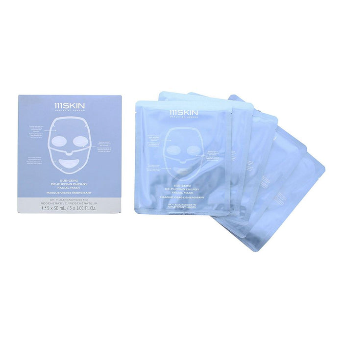 111 Skin Sub-Zero De-Puffing Energy Facial Mask 5 x 30ml