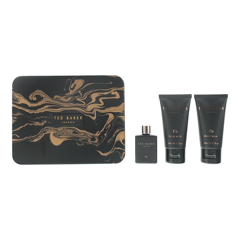 Ted Baker Cu 3Piece Gift Set EDT 12.5ml Body Wash 50ml