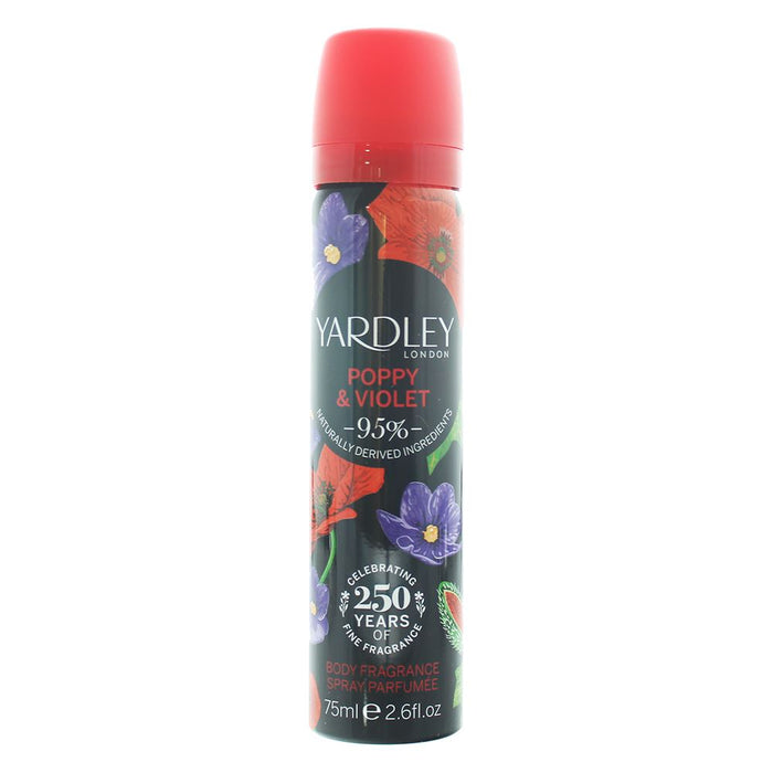 Yardley Poppy & Violet Deodorant Spray 75ml Women