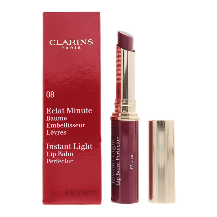 Clarins Instant Light 08 Plum Lip Balm Perfector 1.8g For Women