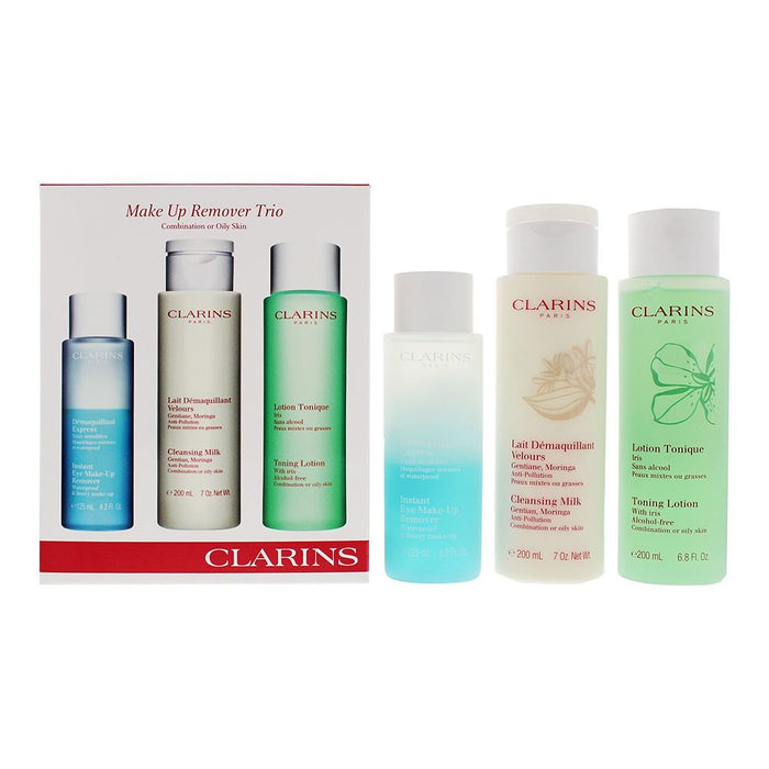 Clarins Make Up Remover Trio For Combination to Oily Skin