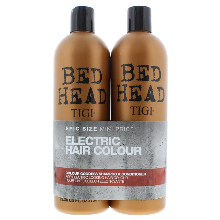 Tigi Bed Head Colour Goddess Electric Hair Colour Duo Shampoo &Conditioner 750ml