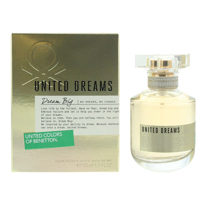 Benetton United Dreams, Dream Big Eau de Toilette 50ml Women Spray