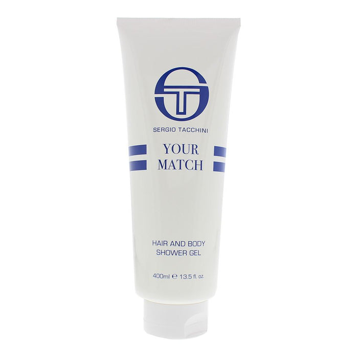 Sergio Tacchini Your Match Hair And Body Shower Gel 400ml For Men