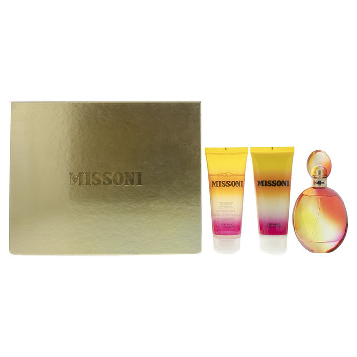 Missoni Eau de Toilette 100ml - Body Lotion 100ml - Shower Gel 100ml