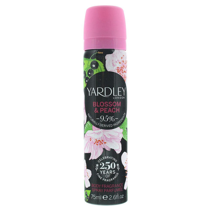 Yardley Blossom and Peach Body Spray 75ml Women