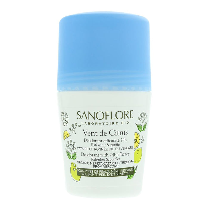 Sanoflore 24H Citrus Deodorant Roll-On 50ml For Women