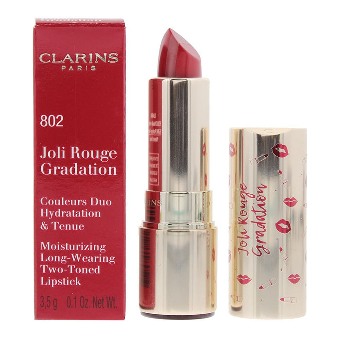 Clarins Joli Rouge Gradation 802 Red Long Wearing Lipstick 3.5g