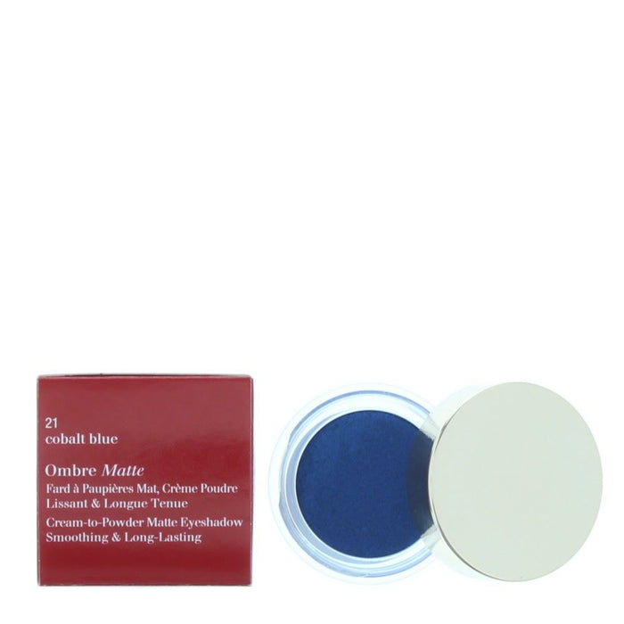 Clarins Ombre Matte Cream-To-Powder 21 Cobalt Blue Eye Shadow 7g Women