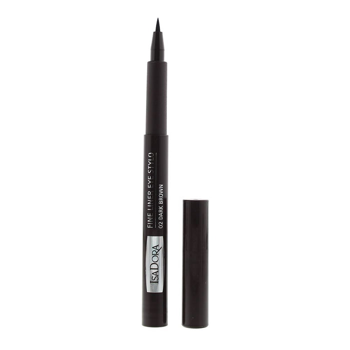 Isadora 02 Dark Brown Fine Liner Eye Stylo 1.1ml