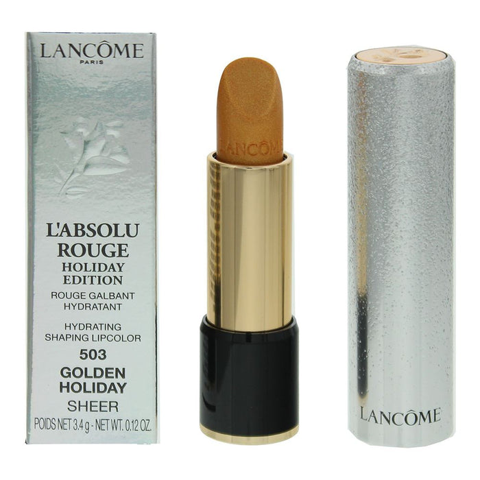 Lancome L'Absolu Rouge Holiday Edition 503 Golden Holiday Sheer Lipstick 3.4g