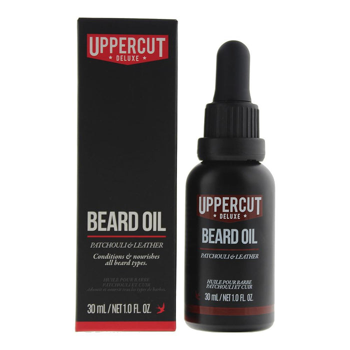 Uppercut Deluxe Patchouli Leather Beard Oil 30ml For Men