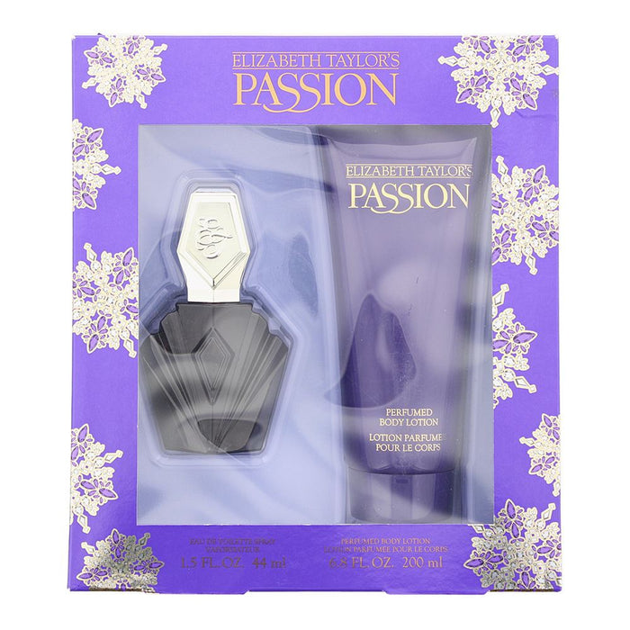 Elizabeth Taylor Passion 2 Piece Gift Set: EDT 44ml - Body Lotion 200ml
