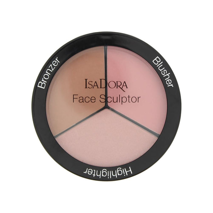 Isadora Face Contour Bronzer/Blusher/Highlighter 02 Cool Pink 18g