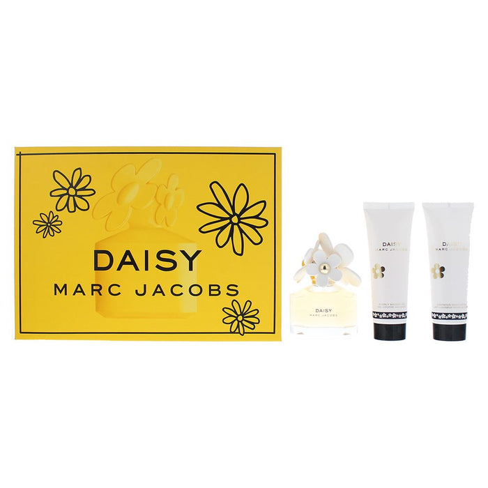 Marc Jacobs Daisy 3 Piece Gift Set EDT 50ml Body Lotion 75ml Shower Gel 75m