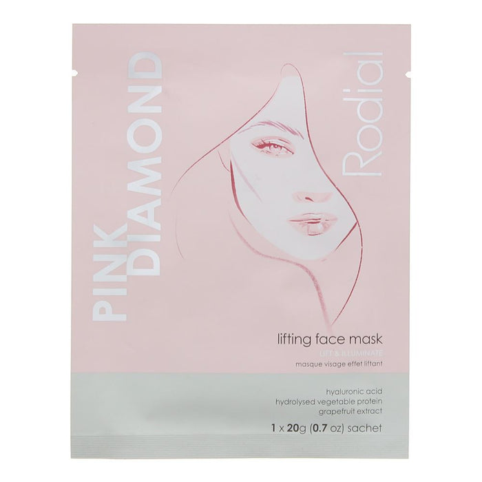 Rodial Pink Diamond Lift And Illuminate Face Mask 20g For Women