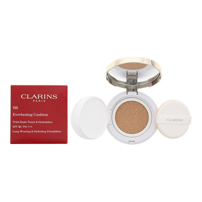 Clarins Everlasting Cushion Foundation SPF50 105 Nude 13ml