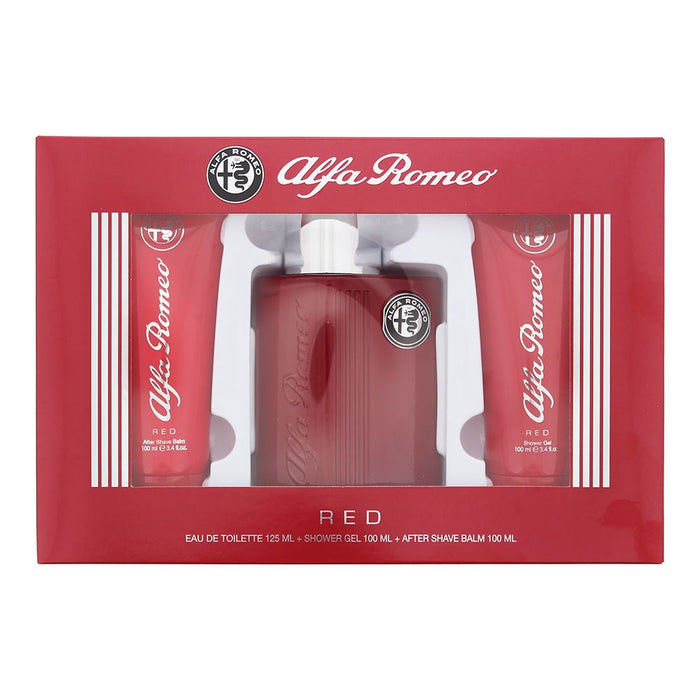 Alfa Romeo Red 3 Piece Gift Set For Men