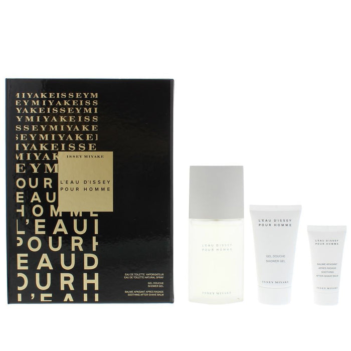 Issey Miyake EDT 75ml & Shower Gel 75ml & Aftershave Balm 30ml Men