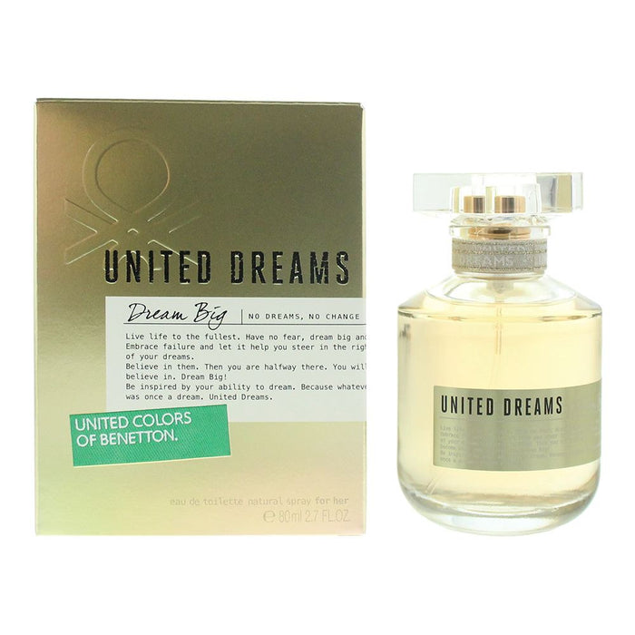 Benetton United Dreams, Dream Big Eau de Toilette 80ml Women Spray