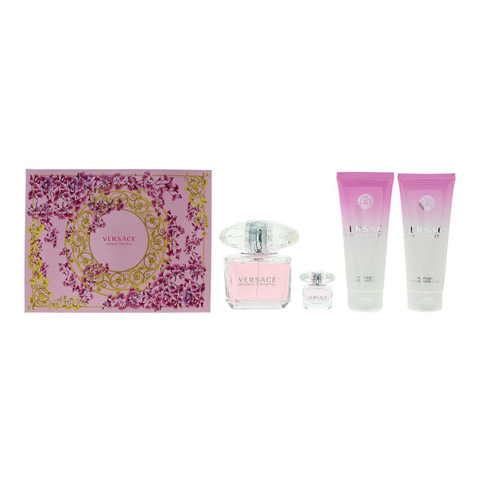 Versace Bright Crystal 4 Piece Gift Set