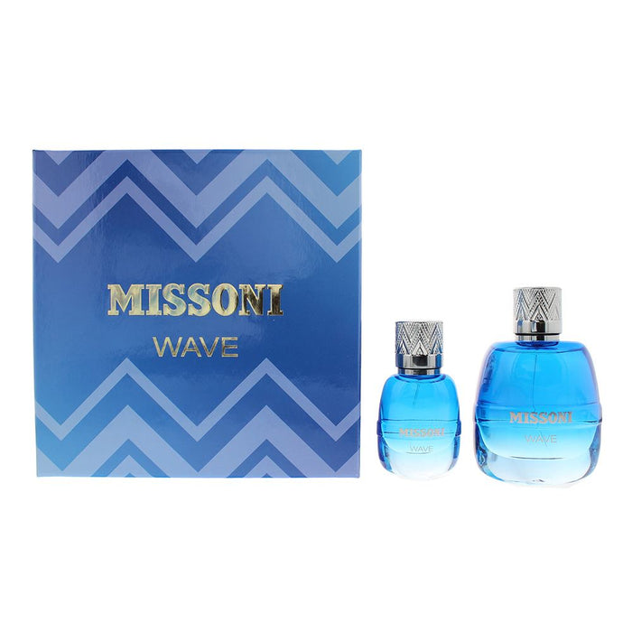 Missoni Wave Pour Homme 2 Piece Gift Set: Eau de Toilette 100ml - EDT 30ml