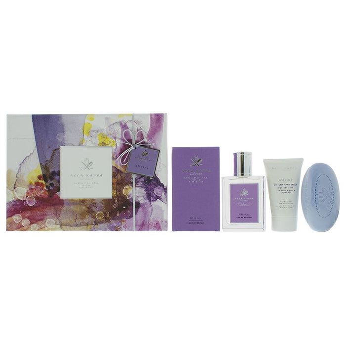 Acca Kappa Wisteria Glicine Eau de Parfum 3 Piece Gift Set Women