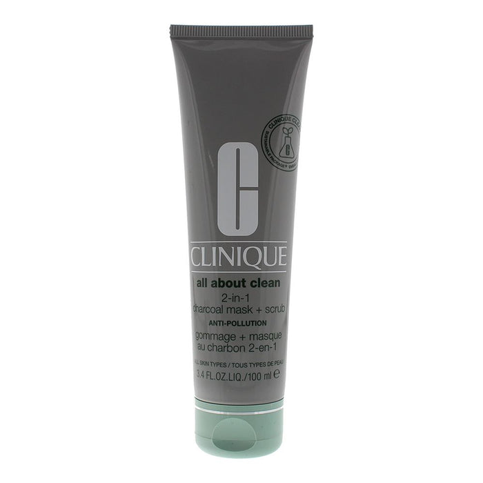 Clinique All About Clean 2-In-1 Charcoal Mask  Scrub 100ml