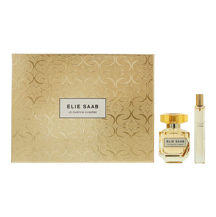 Elie Saab Le Parfum Lumiere 2 Piece Gift Set: EDP 50ml - EDP 10ml Women Spray